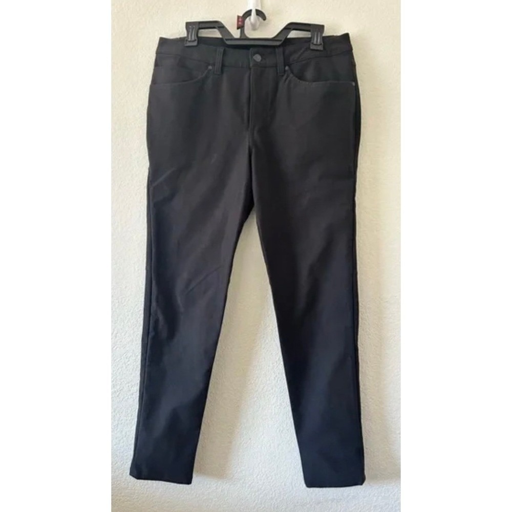 Lululemon Men's Casual Black ABC Slim Fit 5 Pocket Utilitech Waist 32"
